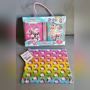 Zuru Rainbocorns Best‎ Friends Journal Set. Includes Unicorn Zipper Pencil Pouch
